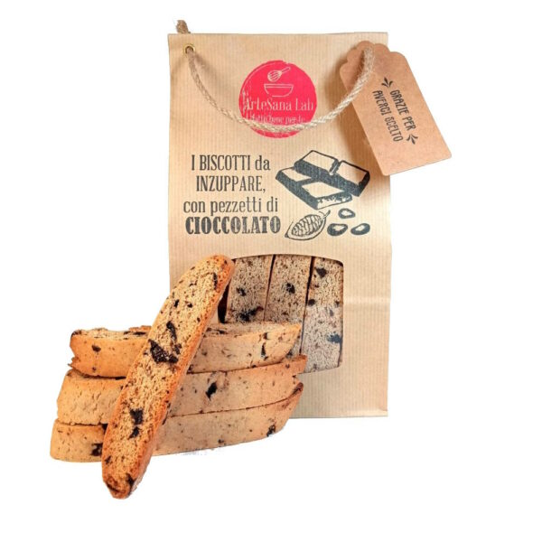 biscotti da inzuppare con cioccolato fondente artesana lab