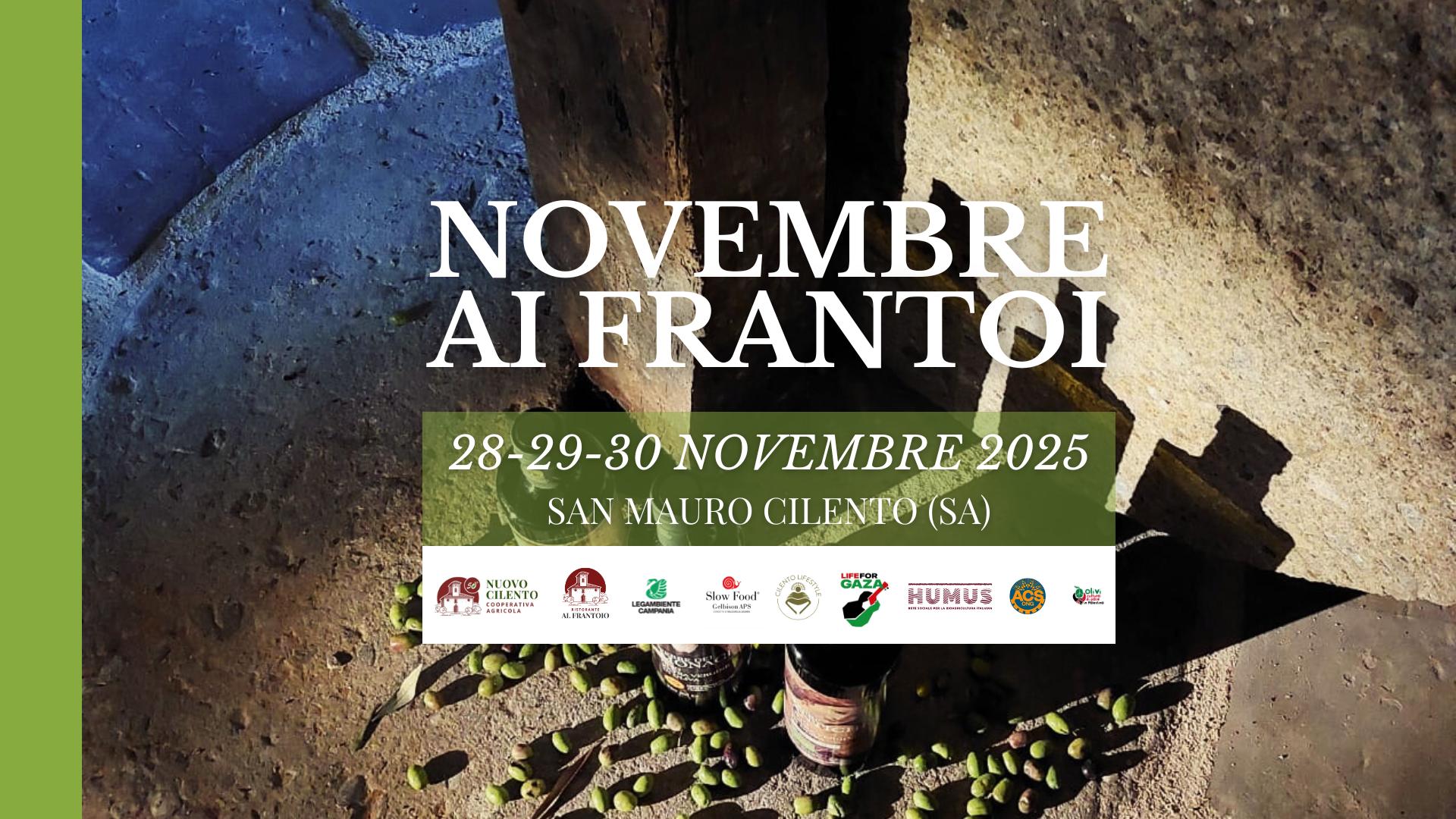 Novembre ai frantoi 2025 copertina evento