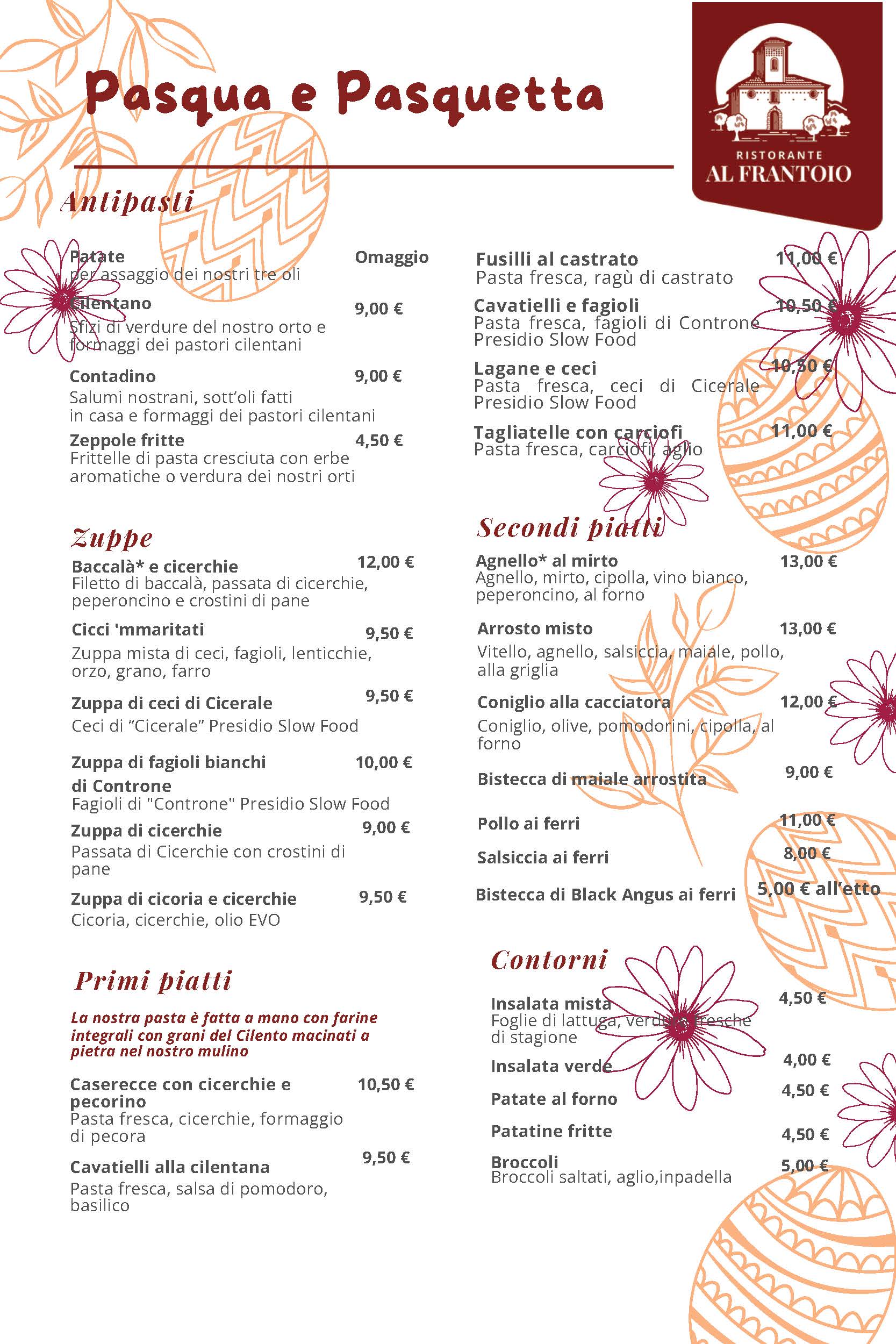 menu pasqua 2026 menu pasqua 2026